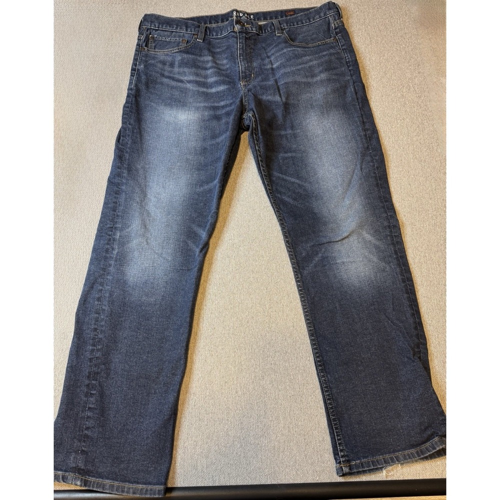 Red Ale by Alesbury Men's Dark Wash Denim Jeans Size 40x30 Straight Leg Relaxed
